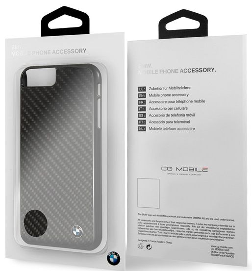 Чехол BMW iPhone 7/8 Plus Signature Real carbon Hard Black, картинка 5