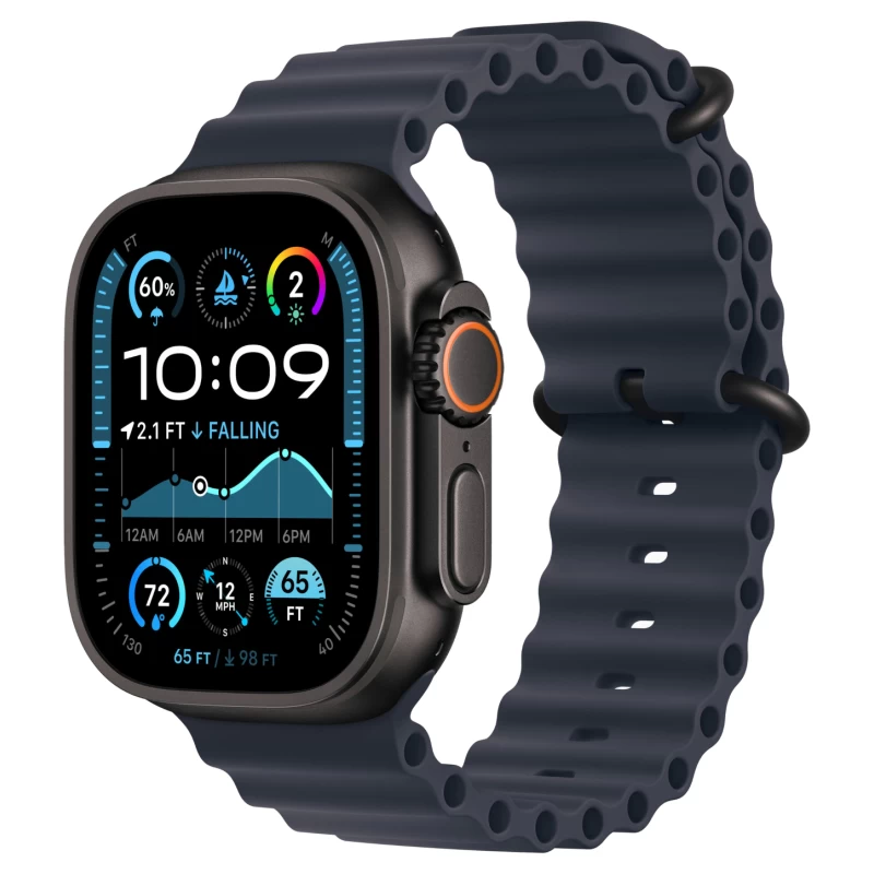 Apple Watch Ultra 2 GPS + Cellular, 49 мм, черный титан, ремешок Ocean темно-синего цвета