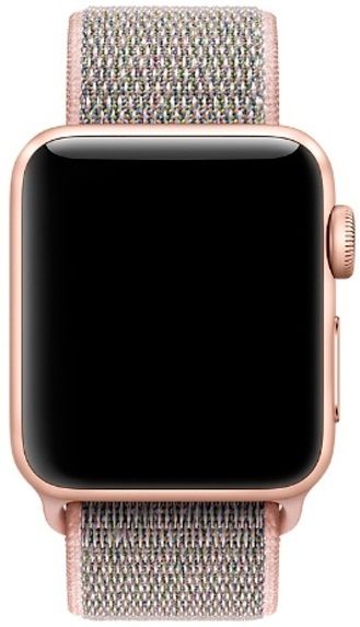 Ремешок нейлоновый для Apple Watch 42/44mm розовый, картинка 2