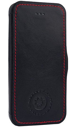 Чехол Teemmeet Bookcase №1  iPhone 5 - Black/Red