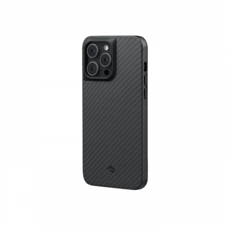 Чехол PITAKKA MagEZ 3 для iPhone 14 Pro, кевлар, черно-серый, слайд 2