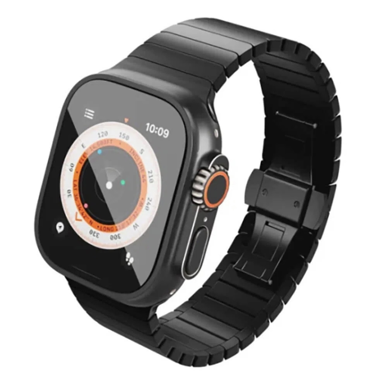 Ремешок для Apple Watch VLP Titanium Band 42/44/45/49mm, черный