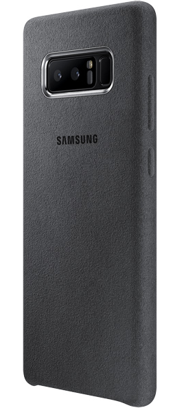 Чехол Samsung Galaxy Note 8 Alcantara - Grey, картинка 2