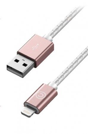 Кабель LAB.C Sync Charge Lightning Leather Cable 1.8m - Rose Gold, картинка 2