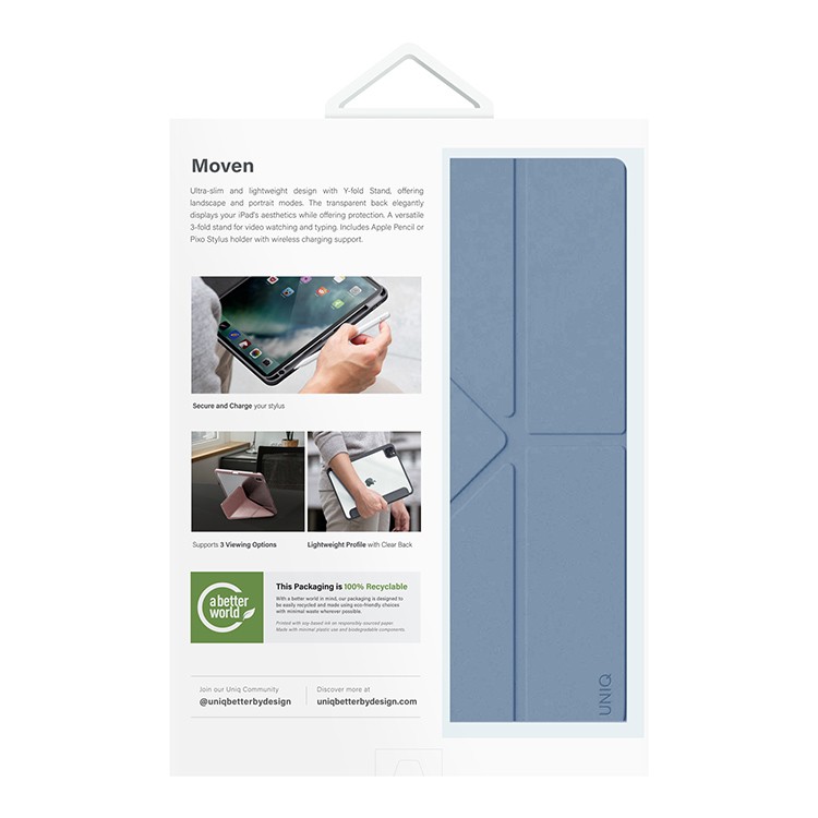 Чехол для iPad Air 11 (2024/2025) Moven Stone Blue, картинка 5