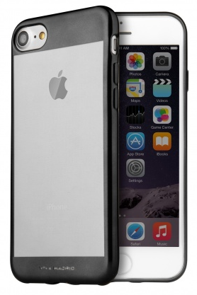 Чехол VIVA iPhone 7 Metalico Borde Case TPU Black, картинка 1