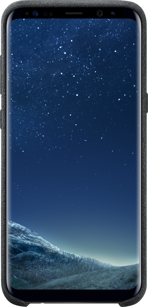 Чехол  Samsung Galaxy S8+ Alcantara Cover - Dark Gray, слайд 3