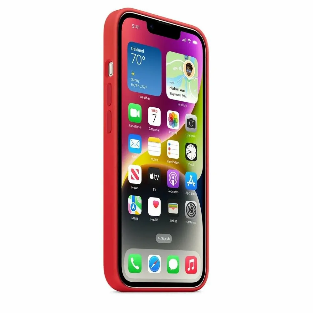 Чехол Apple iPhone 13 Pro Silicone Case красный, картинка 3