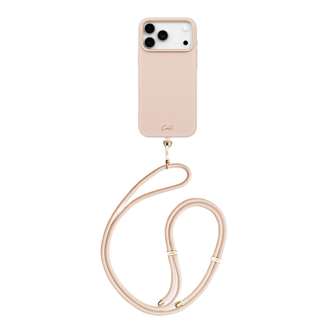 Чехол для iPhone 17 Pro UNIQ COEHL Strap Series Mirelle Shell Pink (MagSafe)  , картинка 1