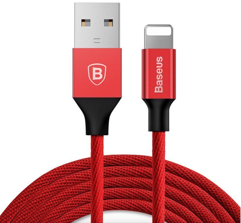 Кабель BASEUS Yiven Lightning Cable 1.5A 3.0m - Red/Red, слайд 1