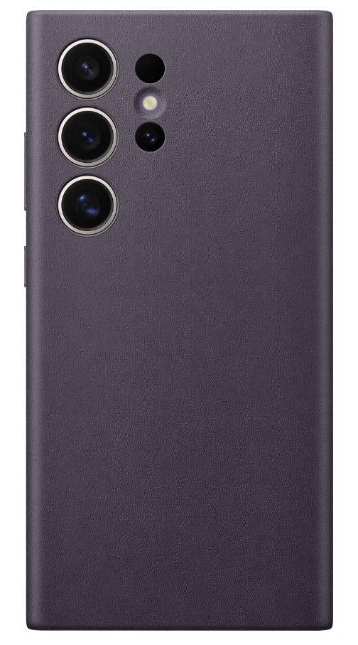 Чехол для Samsung S24 Ultra Vegan Leather Case, фиолетовый