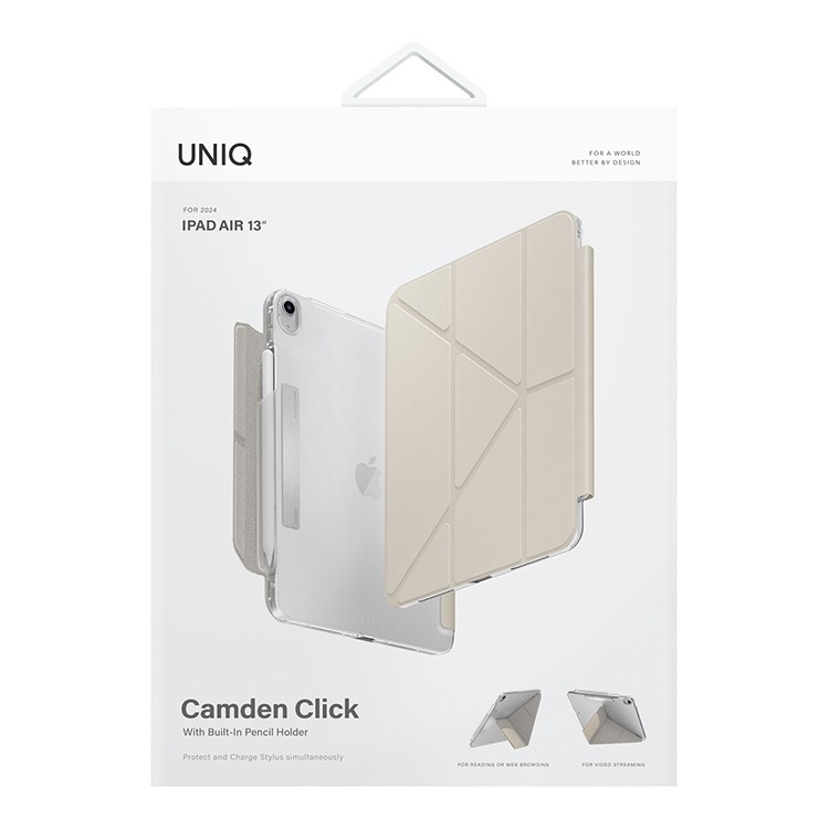 Чехол для iPad Air 13 UNIQ Camden Click Ivory, картинка 8