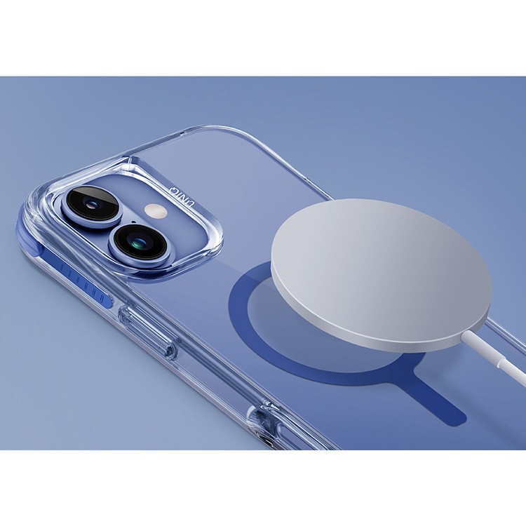Чехол для iPhone 16 UNIQ Combat Magnets Pearl Blue, картинка 4