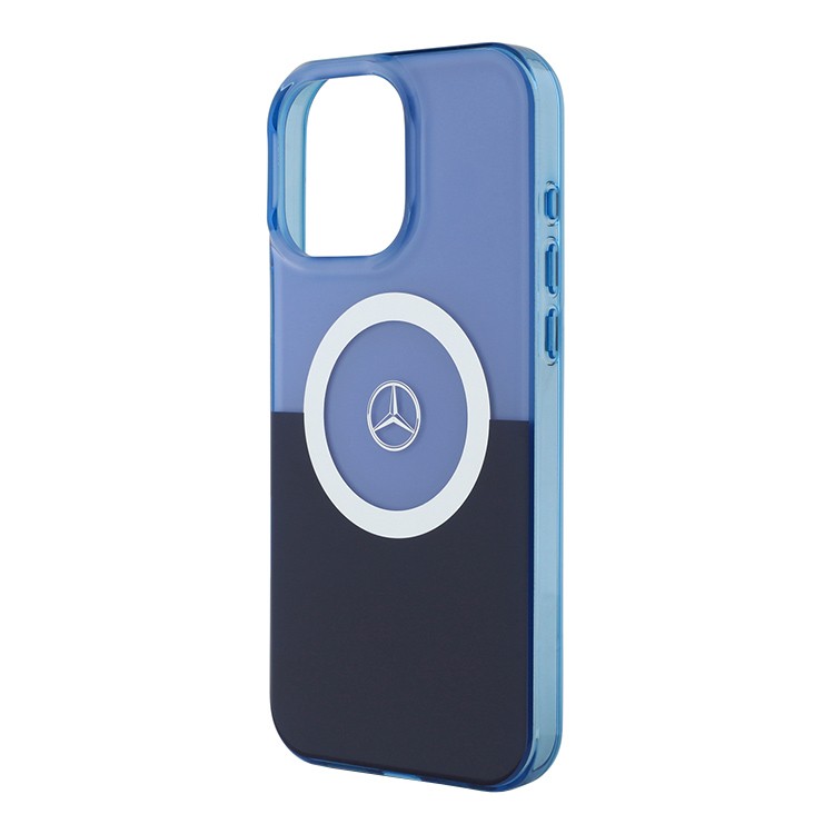 Чехол для iPhone 16 Pro Max MERCEDES Double layer Bicolor Hard Purple/Blue MagSafe, картинка 3