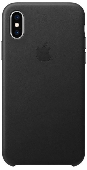 Кожаный чехол Apple iPhone XS Max Leather Case Black
