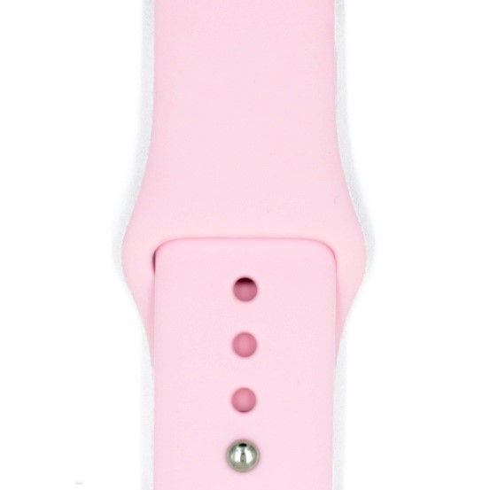 Ремешок силиконовый для Apple Watch 38mm Baby Pink