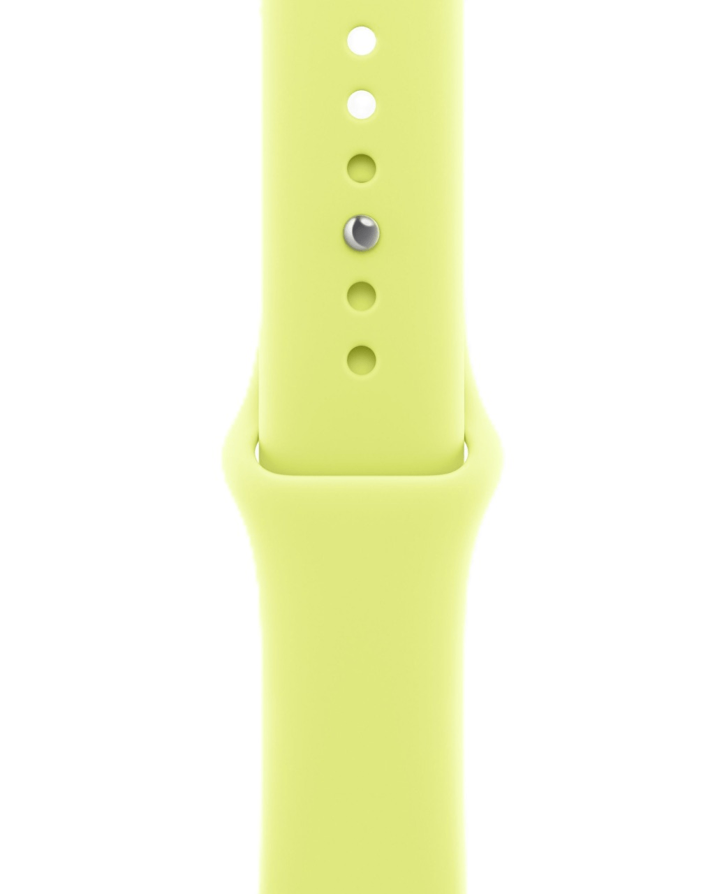 Apple Watch Series 11 GPS 46 мм, алюминий цвета «Silver», спортивный ремешок цвета «Neon Yellow», картинка 3