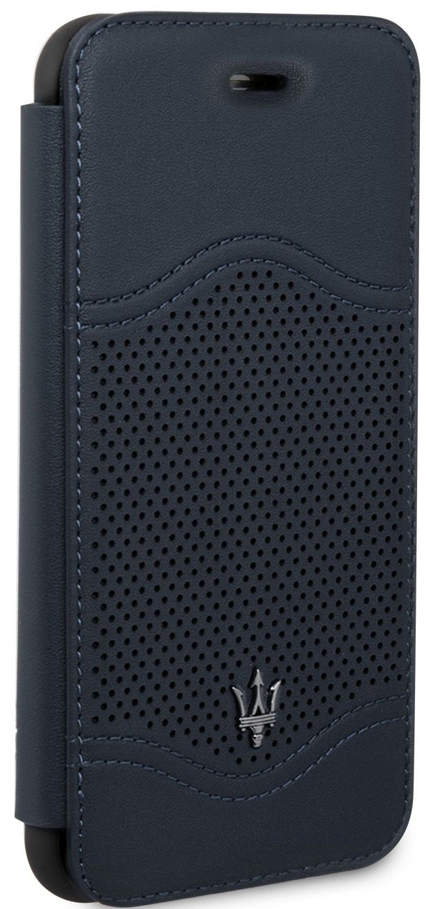 Чехол Maserati iPhone 7/8 Granlusso Leather Bookcase Navy, слайд 5