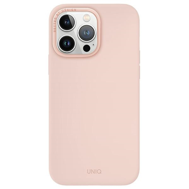 Чехол для iPhone 15 Pro Max UNIQ Lino Hue Pink, картинка 1