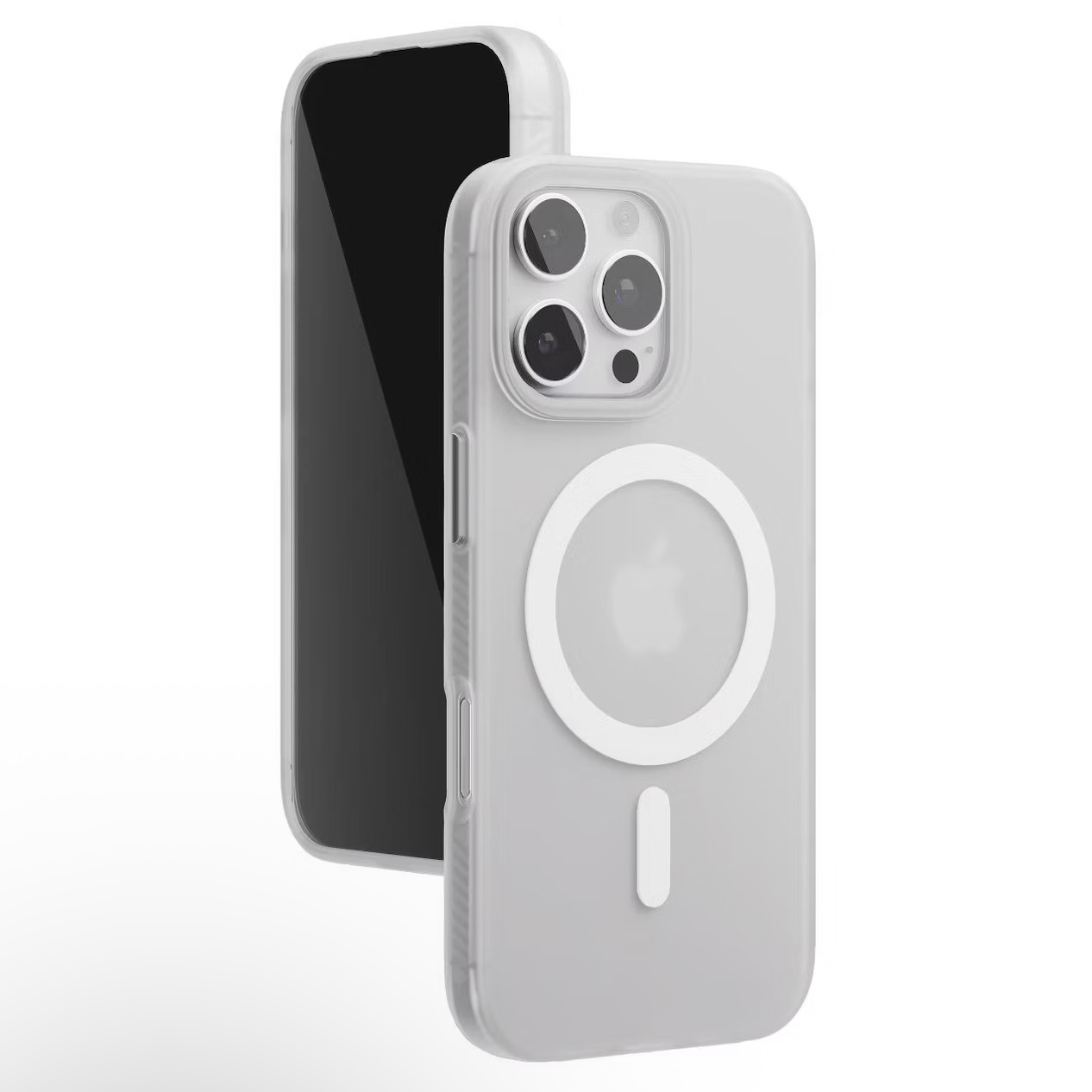 Чехол для iPhone 16 Pro VLP Matte Case c MagSafe, белый, картинка 2