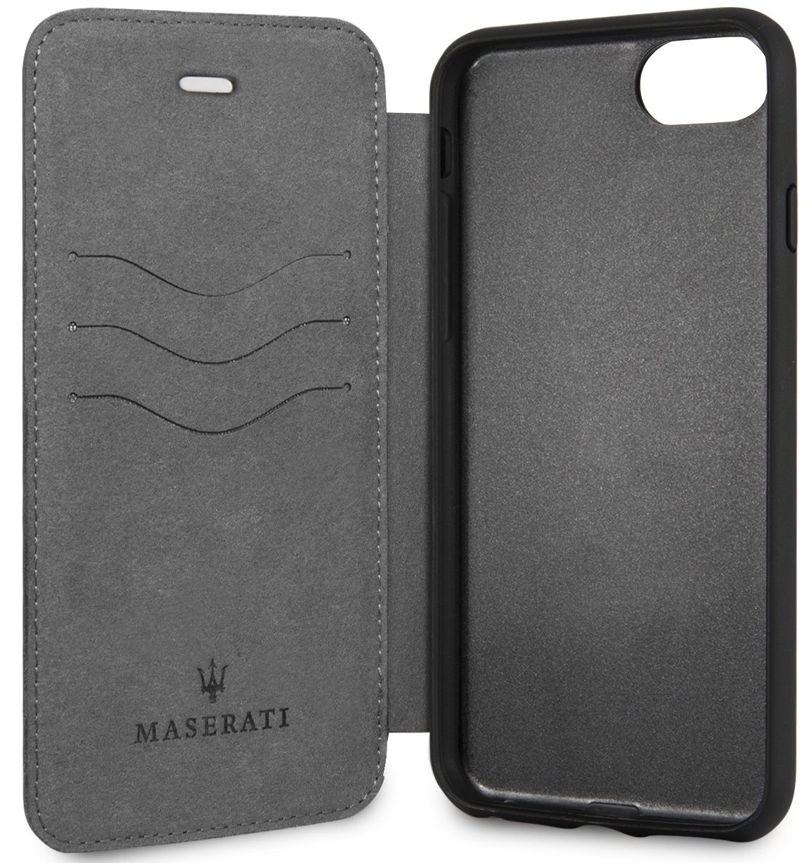 Чехол Maserati iPhone 7/8 Granlusso Leather Bookcase Navy, слайд 3