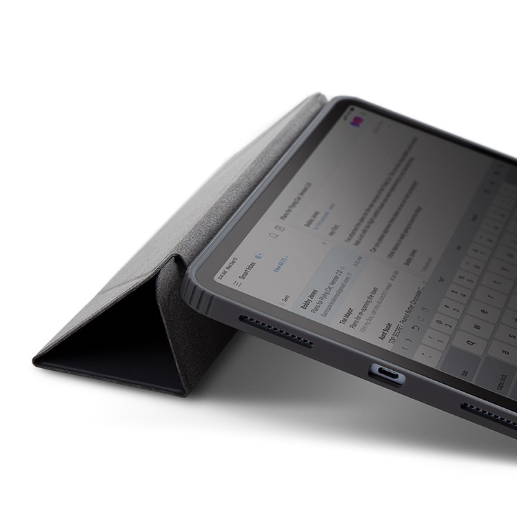 Чехол UNIQ Moven Shock Armor для iPad Pro 11 / Air 4 (2018-2022), темно-серый, картинка 5