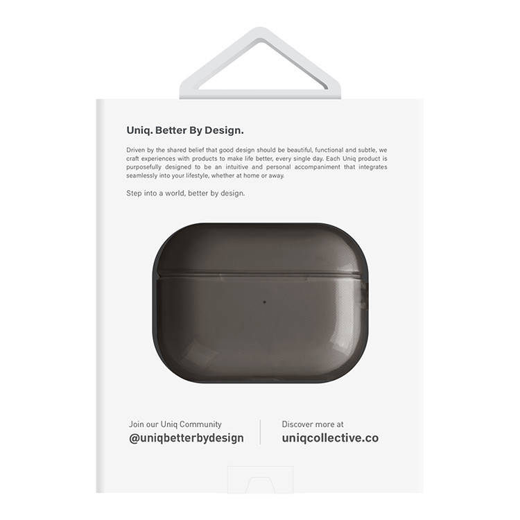 Чехол для AirPods Pro 2 UNIQ Glase Smoke, картинка 5