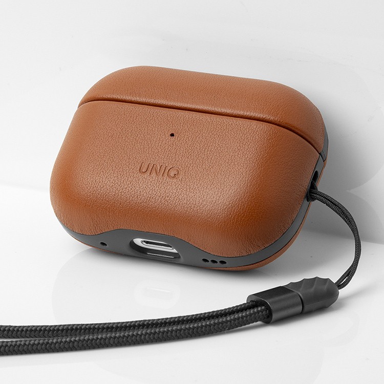 Чехол для AirPods Pro 2 UNIQ Terra Toffee Brown, картинка 2