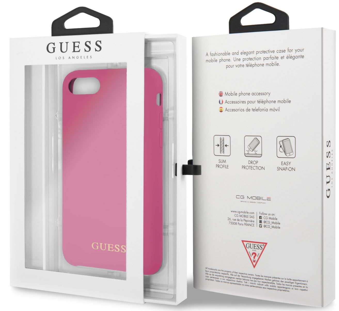 Чехол GUESS iPhone 7/8 Silicone Collection Pink, слайд 5
