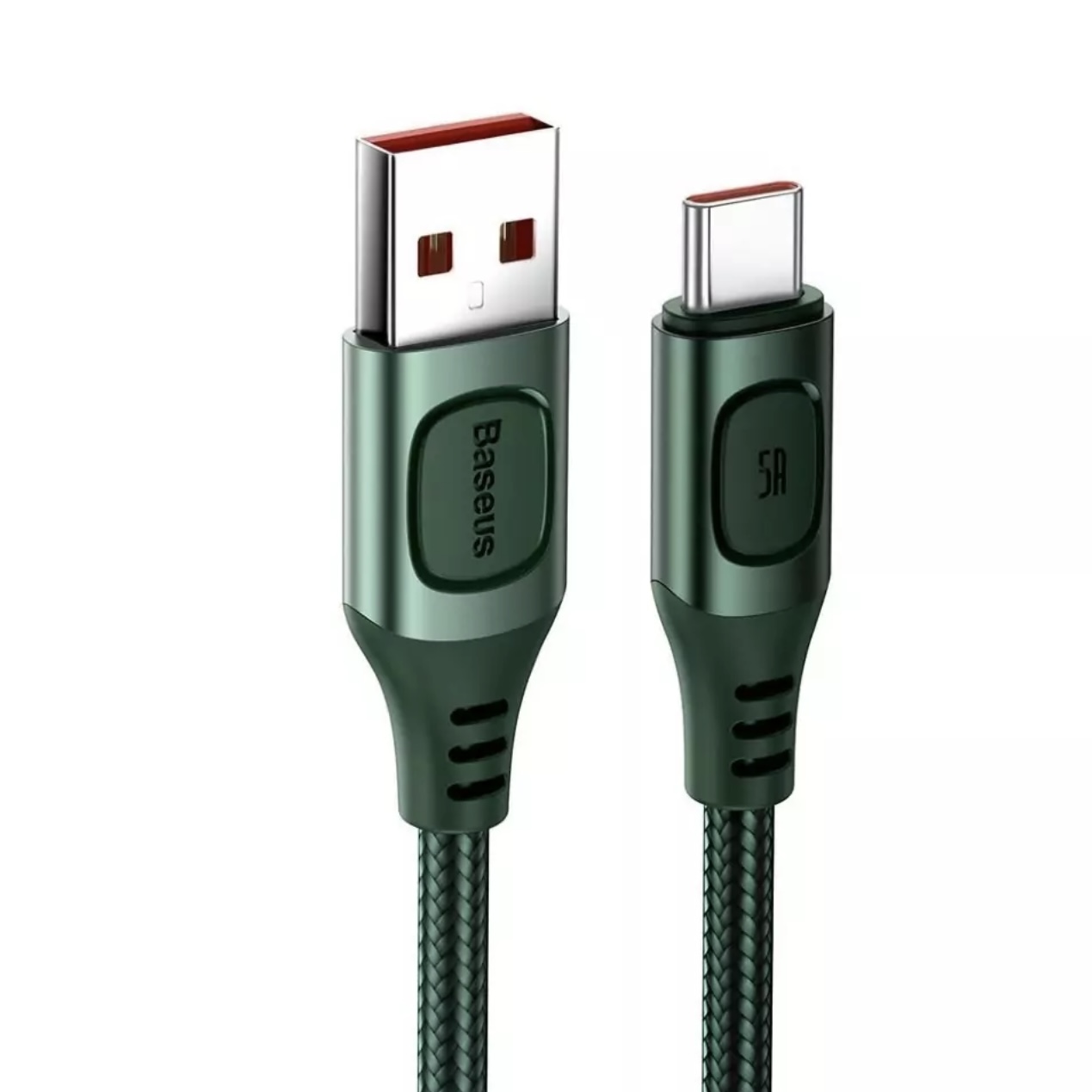 Кабель BASEUS Multi-protocol Conversion USB For Type-C 5A Green, картинка 3