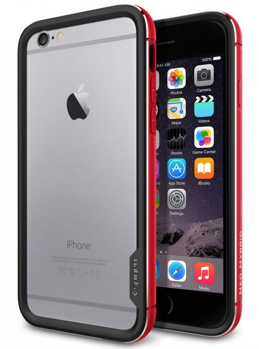 Чехол SGP iPhone 6 Neo Hybrid EX Metal Metal Red