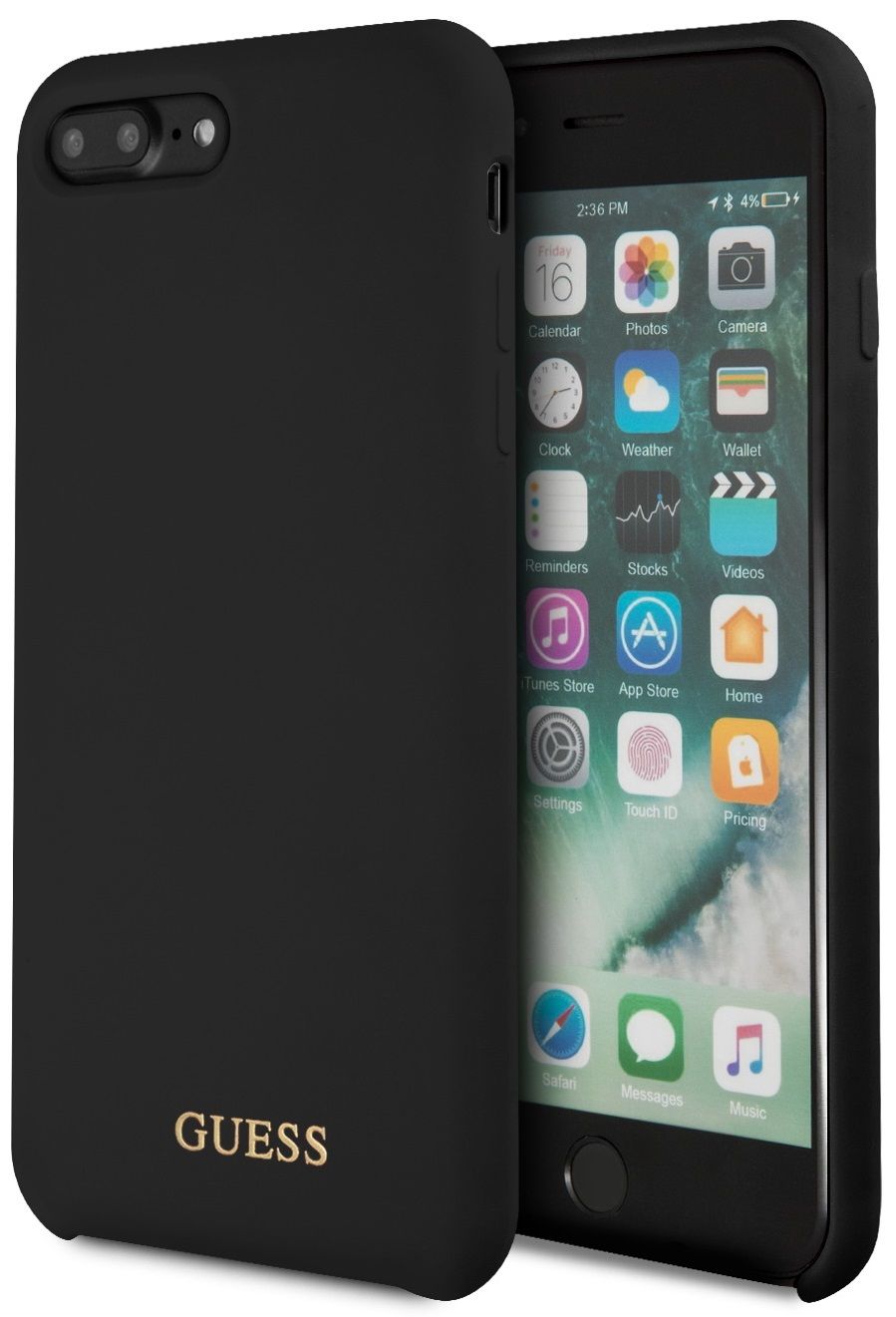 Чехол GUESS iPhone 7/8 Plus Silicone Collection Black