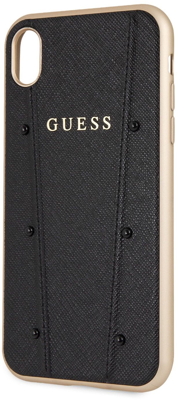 Чехол GUESS iPhone XR KAIA collection Hard чёрный, картинка 3