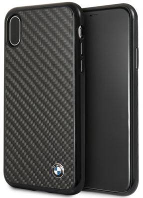 Чехол BMW iPhone X/XS Signature Real carbon Hard Black, слайд 2