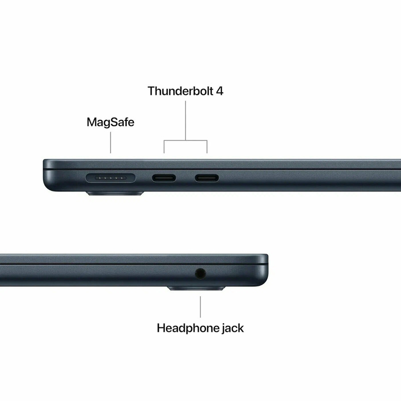 Ноутбук Apple MacBook Air 15" Midnight (Early 2026) MDVH4 (10C CPU/10C GPU/M5/16Гб/512Гб SSD), картинка 5