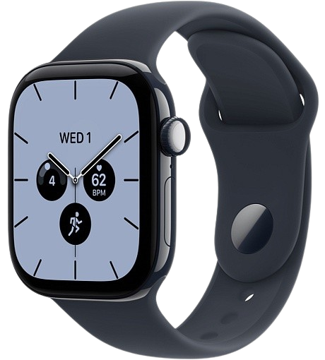 Apple Watch Series 12 GPS + Cellular 46mm, Night Blue Ceramic Navy Blue Sport Band 
