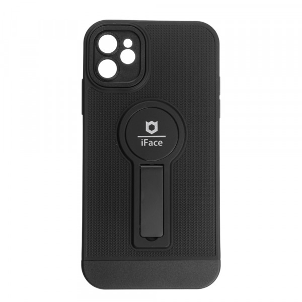 Чехол для iPhone 11 iFace с магнитом, подставкой и защитой камер, черный