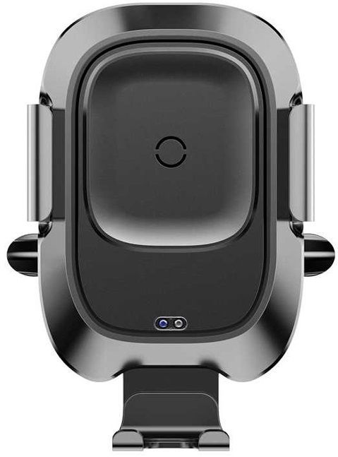 Держатель магнитный c зарядкой BASEUS Smart Vehicle Bracket Wireless Charger - Black, картинка 2