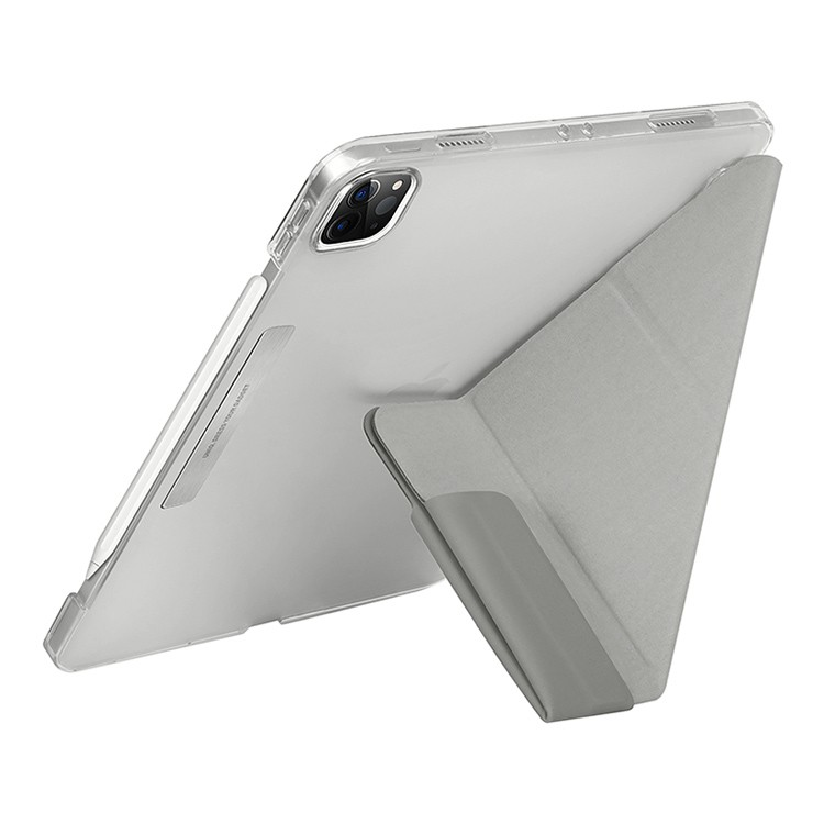 Чехол UNIQ Camden Protect and Charge Apple Pencil для iPad Pro 11 / Air 4 (2018-2022), серый, картинка 2