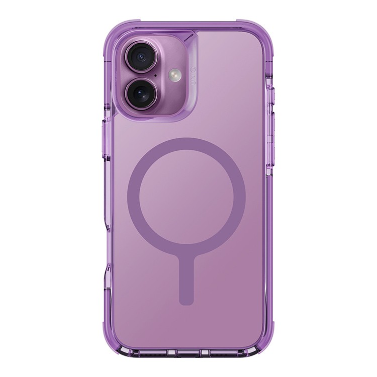 Чехол для iPhone 16 UNIQ Combat Magnets Grape Pink, картинка 1