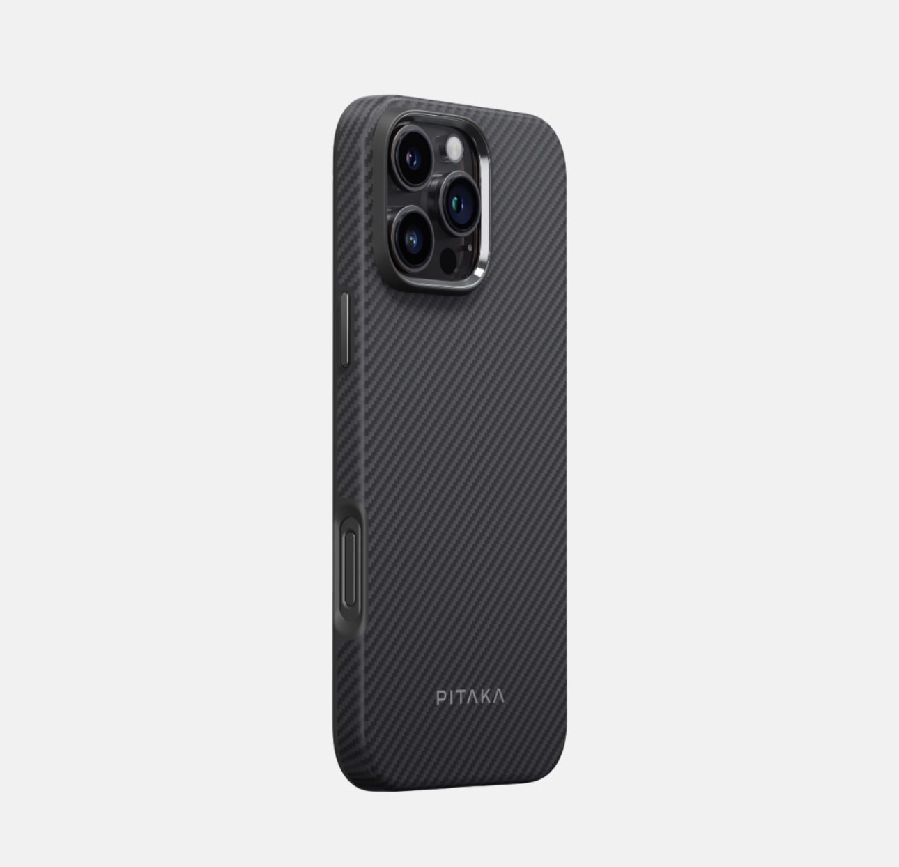 Чехол PITAKKA MagEZ Case 4 1500D для iPhone 15 Pro Max, кевлар, черно-серый, картинка 2