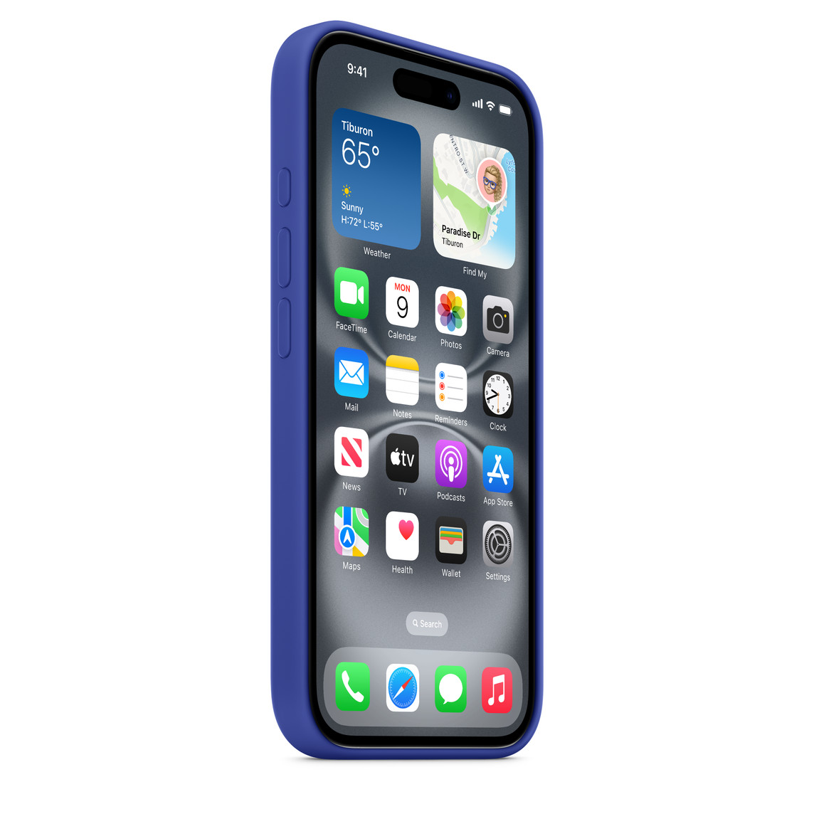 Чехол для iPhone 16 VLP Aster Case c MagSafe, ультрамарин, картинка 2