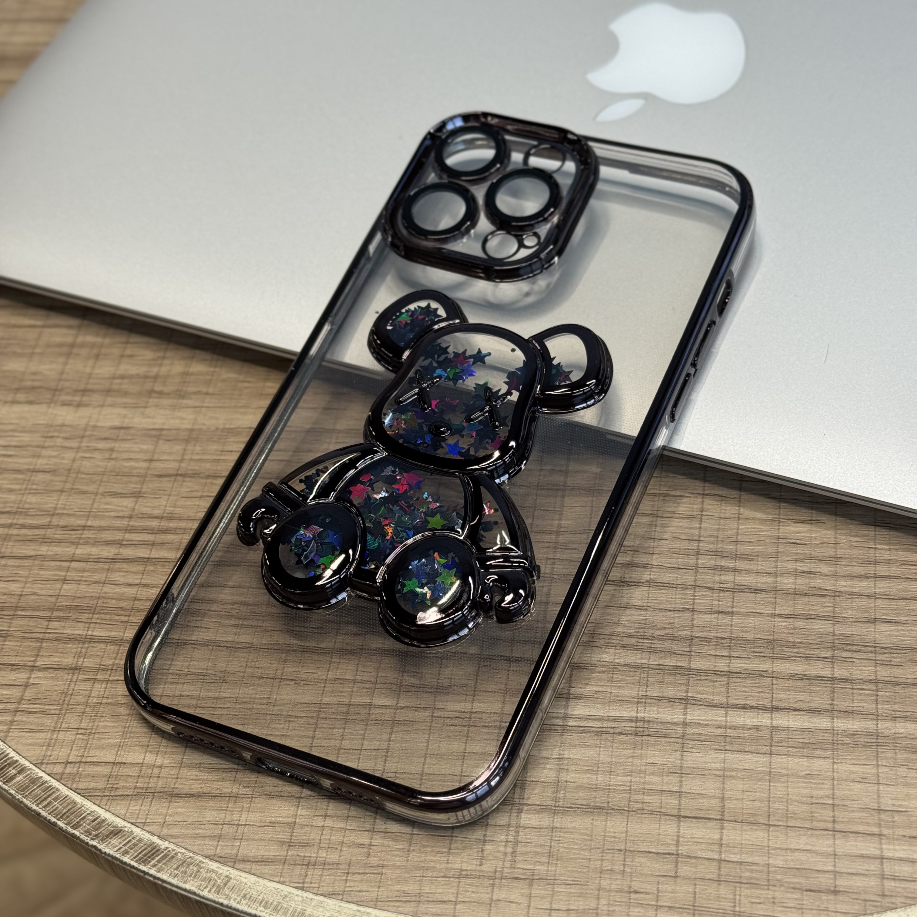 Чехол для iPhone 13 Pro Max Bearbrick Orangeman, черный