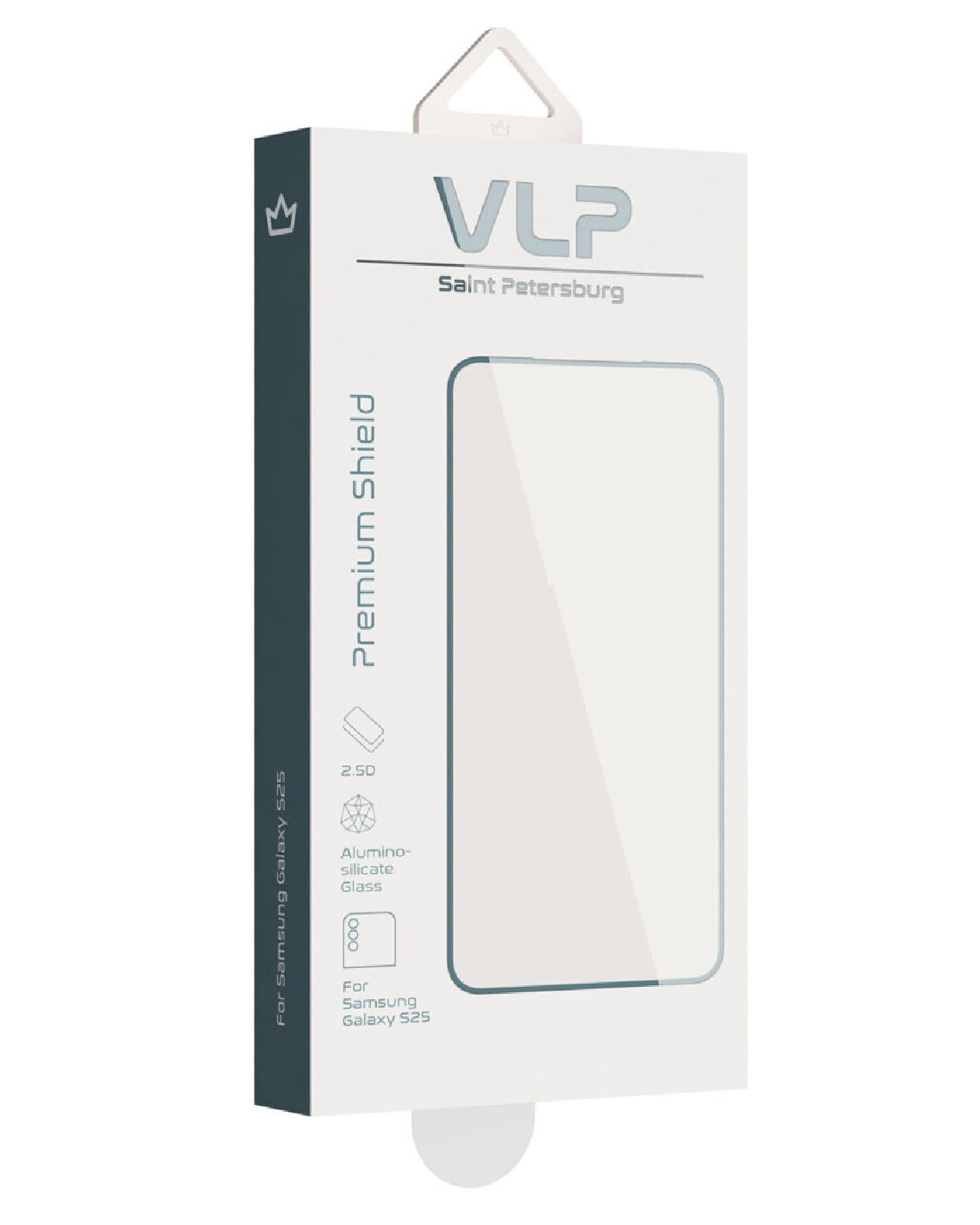 Защитное стекло VLP Premium Shield с черной рамкой для Samsung S24 Plus/S25 Plus, картинка 5