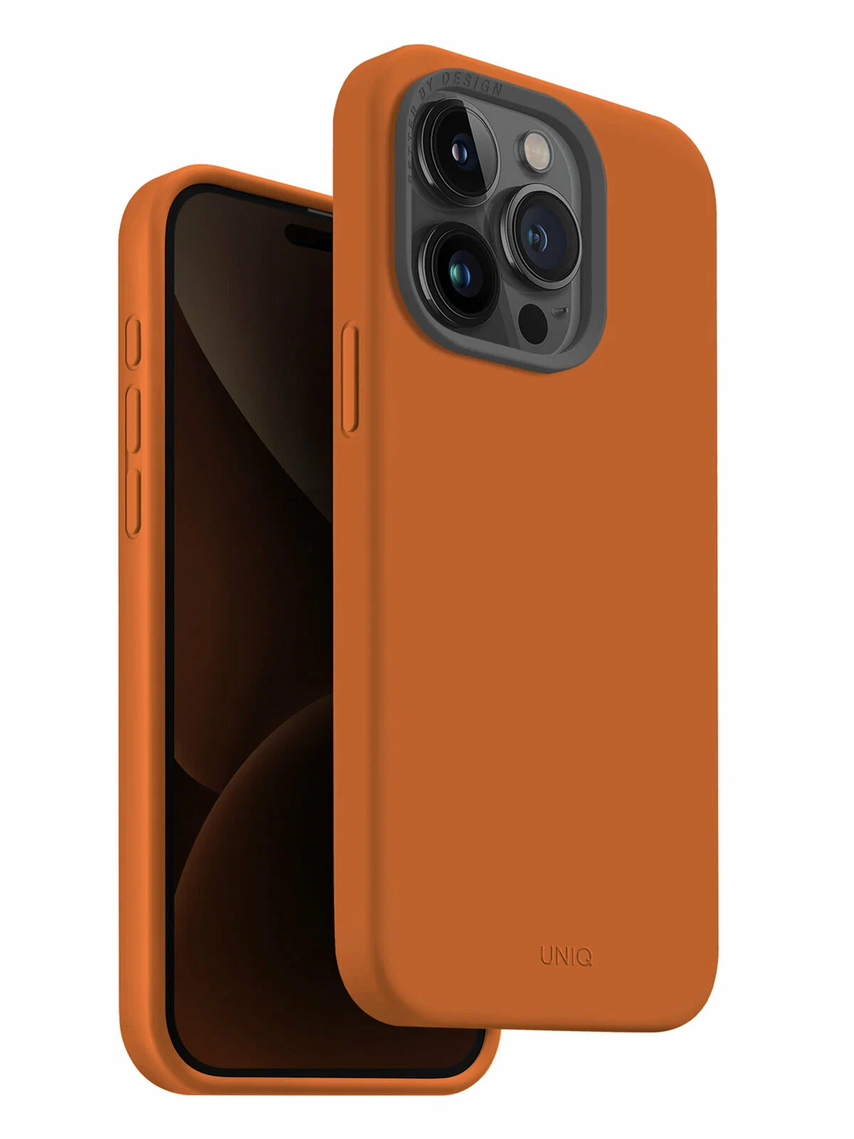 Чехол для iPhone 15 Pro UNIQ Lino Hue Orange, картинка 1