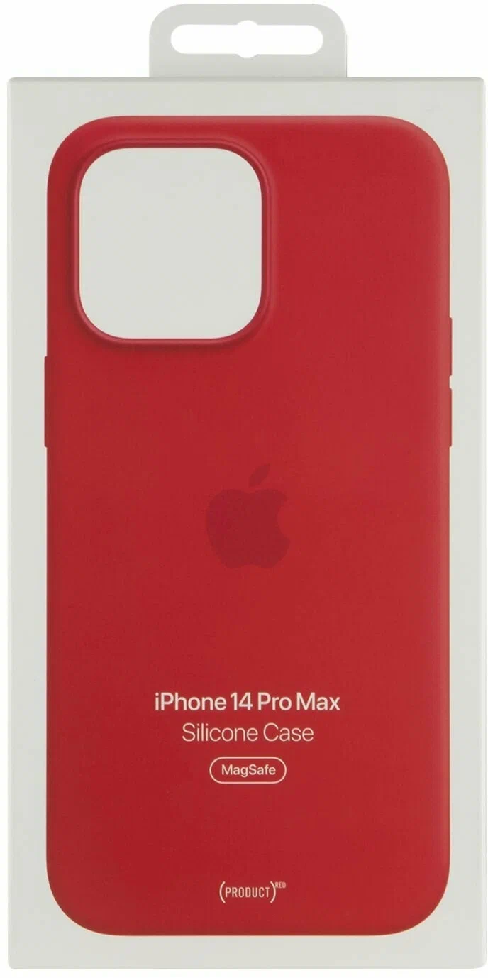 Чехол для iPhone 14 ProMax Silicone Case Red Original, картинка 4