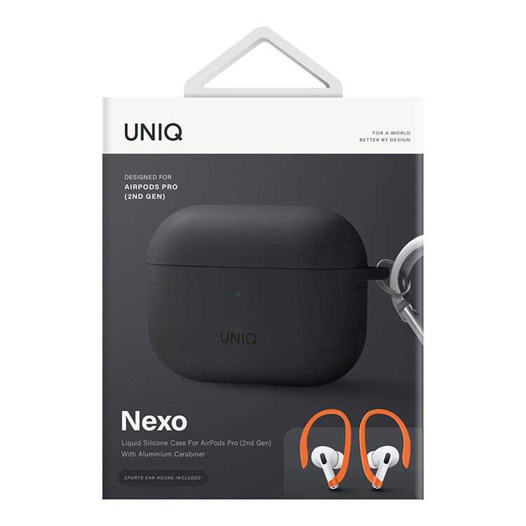 Чехол для AirPods Pro 2 UNIQ Nexo Grey, картинка 4