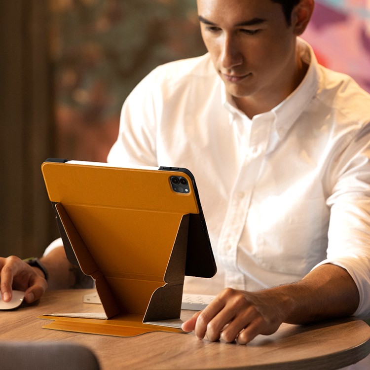 Чехол UNIQ Ryze Protect and Unfold into Multiple для iPad Pro 11 / Air 4 (2018-2022), оранжевый, картинка 6