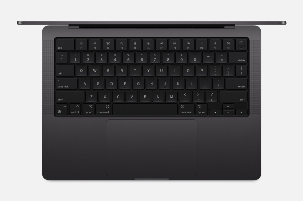 Ноутбук Apple MacBook Pro 16" (Late 2024) MX2Y3 Space Black (M4 Pro 14C CPU, 20C GPU/48Гб/512Гб SSD), картинка 2
