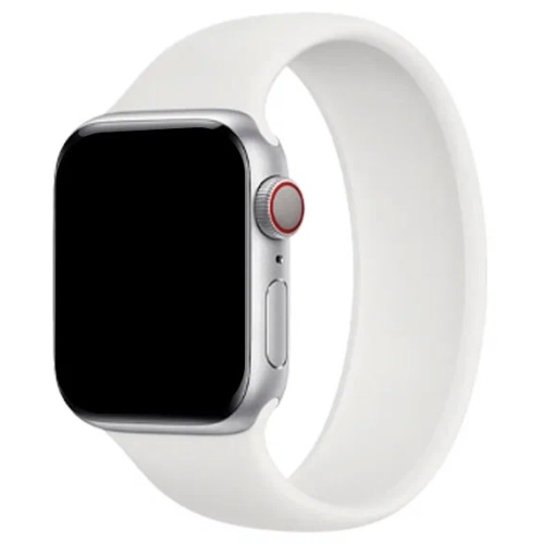 Ремешок силиконовый для Apple Watch 42mm White, картинка 2
